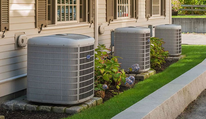 carrier ac units outside the house