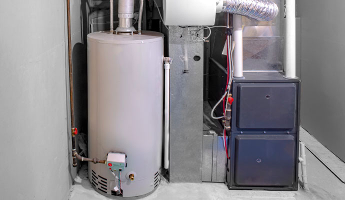 An installed heating system