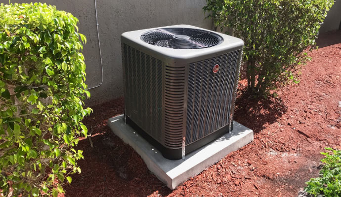 An installed HVAC system