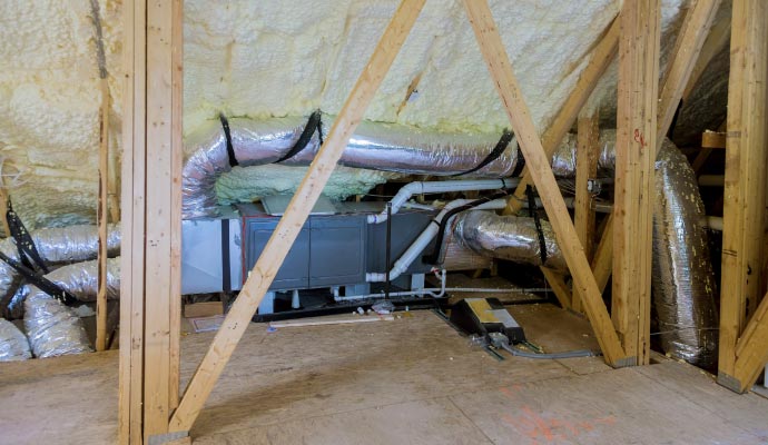 An air handler professionally installed